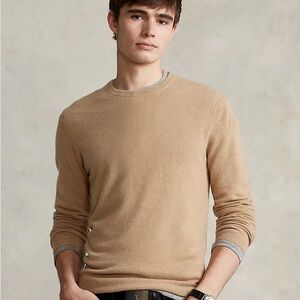 Ralph Lauren Cashmere Sweater in Tan, 100% Cashmere